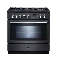 Rangemaster PROP90FXPDFFSLC - 90cm Professional + FXP Dual Fuel Slate Chrome Range Cooker 124140