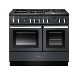 Rangemaster PROPL100FXDFFSLC - 100cm Professional + FX Dual Fuel Slate Chrome Range Cooker 123390