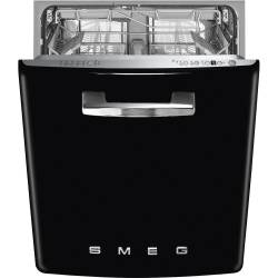 Smeg DIFABBL 50s Style Black Built-in Dishwasher 