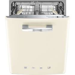 Smeg DIFABCR 50s Style Cream Built-in Dishwasher 