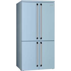 Smeg FQ960PB5 American Style Fridge Freezer - Pastel Blue