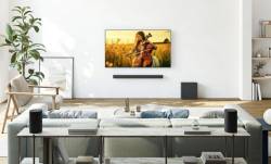 Sony SARS8.CEJ wireless rear speakers in black with 360 Spatial Sound