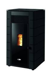 Stanley Solis K1200+ Central Heating Pellet Stove - Black Veneer Side Panels