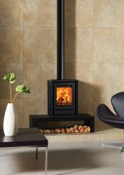 Stovax Riva2 40 Freestanding wood burning stove with large viewing window