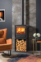 Stovax Riva2 50 Freestanding wood burning stove with landscape viewing window