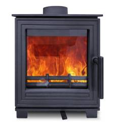 Woodford Pankhurst Medium 5kW Wood Burning Stove with large glass window