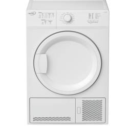 Zenith ZDCT700W 7kg Condenser Tumble Dryer - White Front View