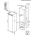 AEG NAB7N181EC installation dimensions and door-on-door fitting detail