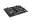 Angled view of black glass surface with burner spacing