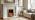 Celsi Ultiflame Ultra rose gold and black in fireplace installation view