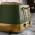 Close-up view of variable browning controls on Olivine Green Cassini toaster
