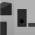 Compact Sony S-Master Subwoofer side profile with bass reflex design