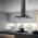 Elica Galaxy Island Cooker Hood - Stainless Steel & Black