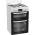 Hotpoint double oven cooker with glass lid and enamel pan supports