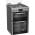 Hotpoint inox gas double cooker with triple crown wok burner and glass lid