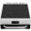 Hotpoint white electric cooker with ceramic hob and double ovens