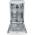 Indesit IN2FD10CS70WUK Freestanding Slimline Dishwasher - White