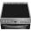 Indesit silver electric cooker with cermaic hob