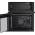 Inox Hotpoint electric double cooker with ceramic hob and SteamAssist