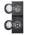 LG WT1210BBTN1 WashTower with open washer and dryer doors showing dual drum design