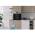 Lifestyle image of Indesit IO253XUK installed in a contemporary stainless steel kitchen