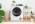 Lifestyle view of the NordMende TDHP81WH heat pump dryer