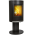 Mi Fires Ovale Tall on Pedestal