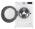 Open LG F4C510WBTN1 showing drum and control panel