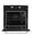Open view of NordMende SOP416IX showing oven cavity and shelves extended