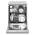 Open view of the LG full-size dishwasher with stainless steel tub and quick wash