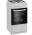 Side angle view of the Zenith ZE501W gas cooker