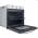 Side open view of Indesit IO232HW with tilting grill and manual dials