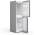 Side view of Bosch KGN34NLEAG freestanding fridge freezer in silver finish