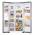 Side-by-side LG GSBC40PYPE open showing fridge and freezer compartments