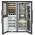 Side-by-side Liebherr XRCbs 5295 wine storage and NoFrost freezer in BlackSteel