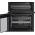 Stainless steel Hotpoint electric cooker with ceramic hob and double ovens