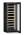 Vinidor Selection wine cabinet in BlackSteel with sleek glass door