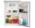 White Zenith ZLS4584W 54cm larder fridge with reversible door