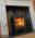 Woodford Pankhurst Medium wood burner with clean glass and modern finish
